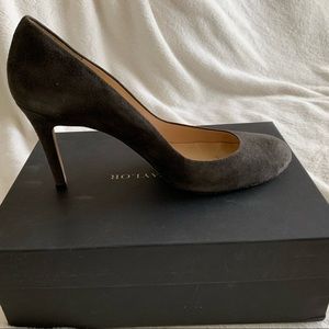 Ann Taylor Granite Suede High Heel Pumps